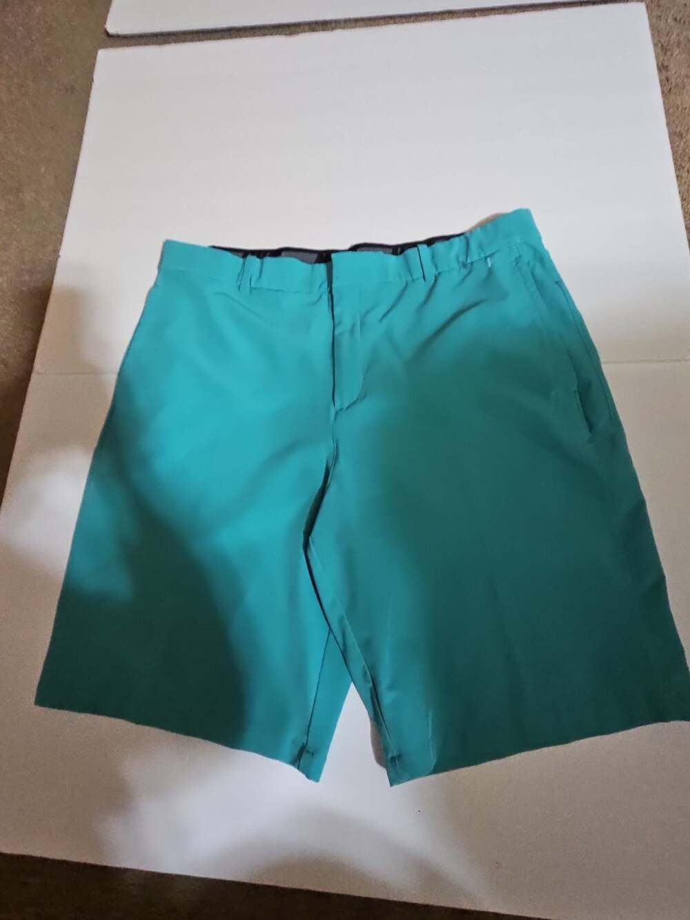 Nike Flex Golf Shorts Size 36 Teal Blue Dri-Fit